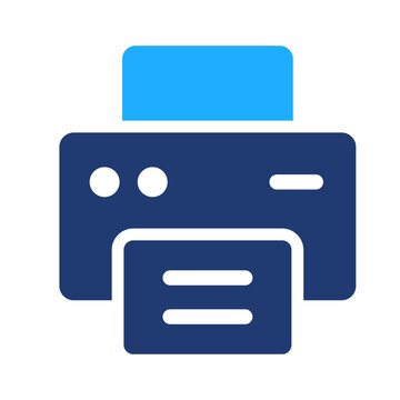 A Printer icon. Print document symbol. Office printing sign. Device pictogram for paper, copy, scanner, document output and business interface design for UI UX, Transparent PNG.