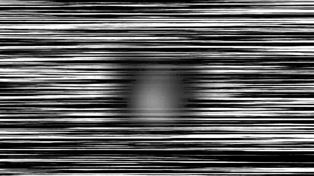 Digital Folder Icon With Unlocked Padlock Security Symbol In Glitch Motion Effect