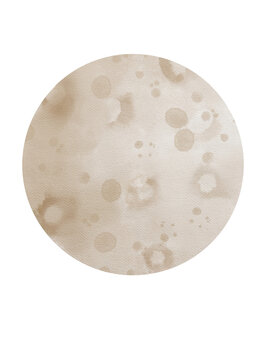 Watercolor fool moon