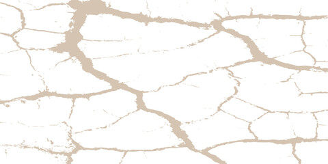 Fototapeta premium Cracked ground texture vector background featuring dry earth pattern and beige soil fissures for vintage grunge design