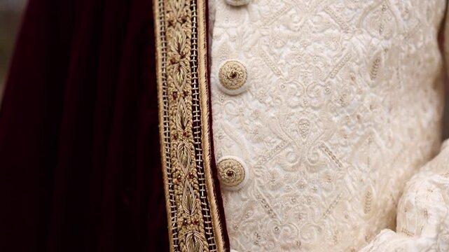 Arch and decorations on a south asian Indian wedding