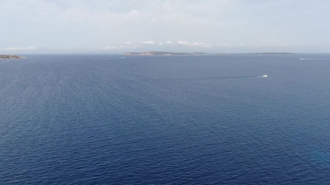 Cala Spalmatore, Sardinia, Italy, aerial drone view