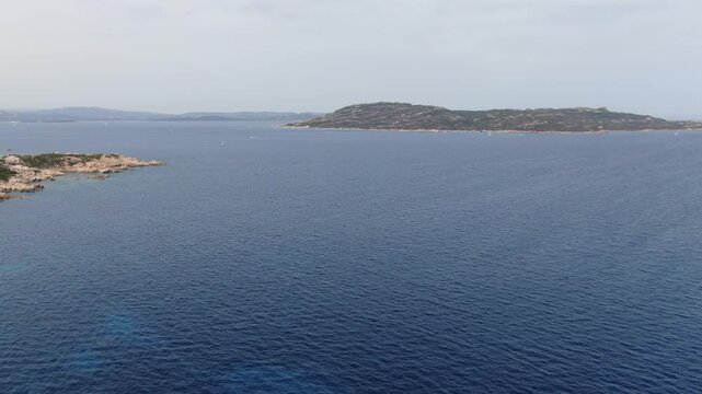 Cala Spalmatore, Sardinia, Italy, aerial drone view