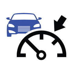 Adaptive Cruise Control Car Light Icon © Tanvir