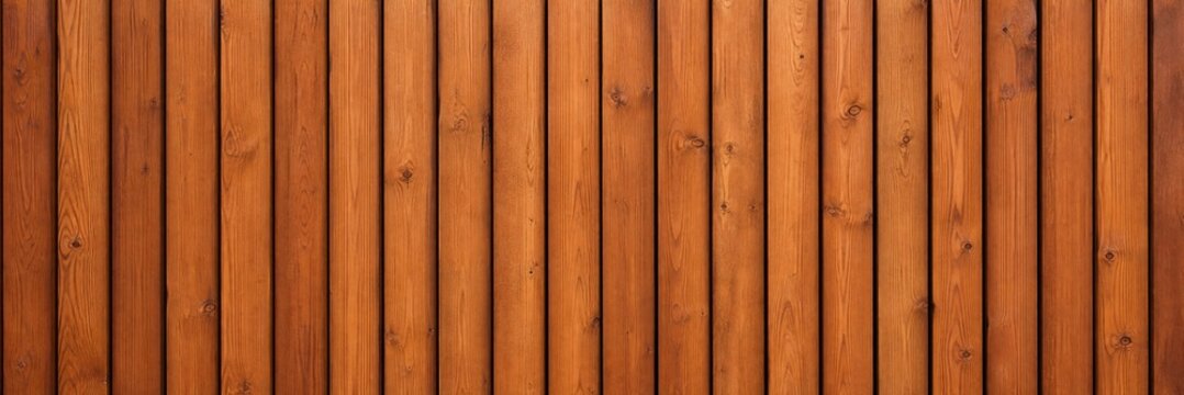 Rustic brown wood texture background with vertical timber planks, natural cedar wooden wall surface for interior design, weathered oak fence paneling for rustic construction projects