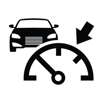 Adaptive Cruise Control Car Light Icon