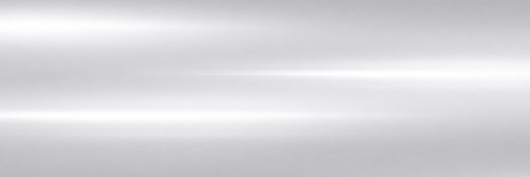 Brushed silver metal texture with horizontal light reflections, polished aluminum surface background, sleek metallic steel finish for industrial design and modern technology backdrops