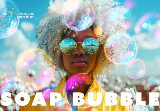 Soap Bubbles Photo Effect