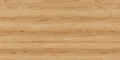 Naklejka premium A close-up view of a natural wood plank floor, showcasing the intricate grain patterns and warm, light brown tones of oak. The seamless texture suggests a modern and rustic interior design.