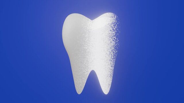Healthy Tooth Protected by Digital Shield, Dental Care, Oral Health and Protection Concept