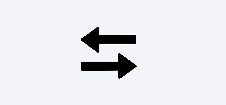 Black Arrow icon vector illustrator design.