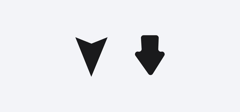 Black Arrow icon vector illustrator design.