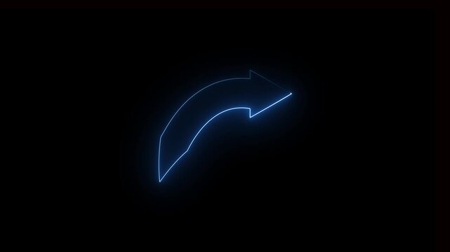 neon arrow icon animation Abstract beautiful.