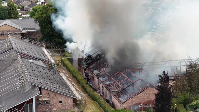 Malton Hospital Fire July 2026, captured with Dji Mavic 4 Pro, as used on BBcCYork, Newquests, ITV Local News, nand several local news outlets