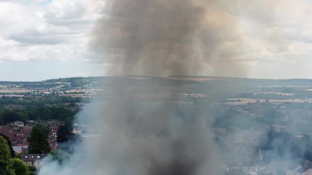 Malton Hospital Fire July 2026, captured with Dji Mavic 4 Pro, as used on BBcCYork, Newquests, ITV Local News, nand several local news outlets