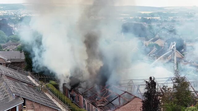 Malton Hospital Fire July 2026, captured with Dji Mavic 4 Pro, as used on BBcCYork, Newquests, ITV Local News, nand several local news outlets