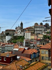 Obraz premium Historic architecture and colorful rooftops in Porto, Portugal
