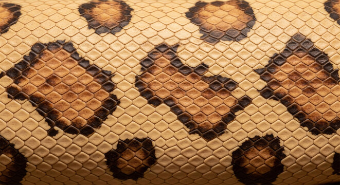 Leopard print snake skin texture, exotic animal pattern on embossed leather, luxury fashion background