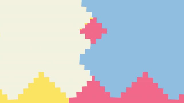 Retro Pixel Corner Wipe Transition Overlay