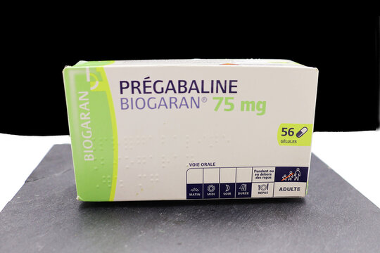 Boite de g&eacute;lules de Pr&eacute;gabaline de Biogaran