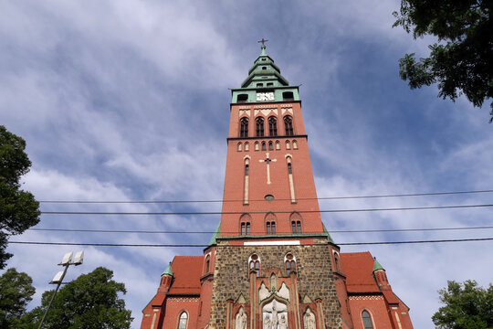Gliwice, Poland. Church of St. Bartholomew (Polish: Kości&oacute;ł św. Bartłomieja w Gliwicach)