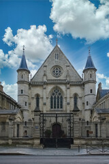 Fototapeta premium Paris, the Arts et Metiers museum, old monument and chapel in the center 