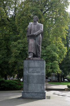 Gliwice, Poland. Adam Mickiewicz Monument (Polish: Pomnik Adama Mickiewicza)
