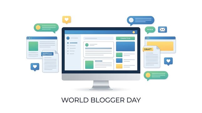 World Blogger Day - Digital Content Creation and Online Communication.