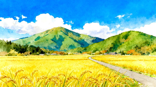 田んぼ風景」の写真素材 | 662,781件の無料イラスト画像 | Adobe Stock