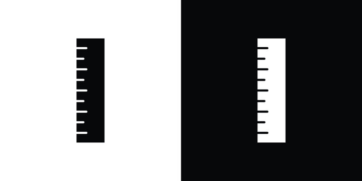 Ruler icon thin line symbol series. EPS10