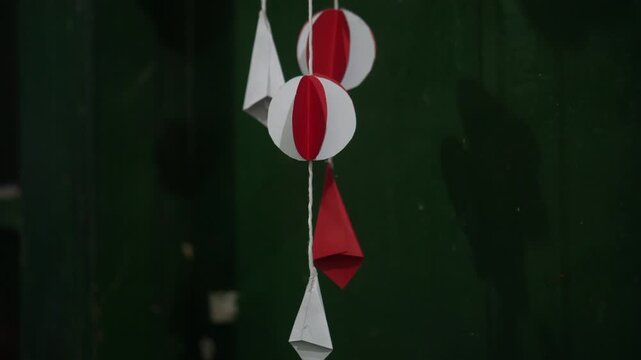 red and green glass