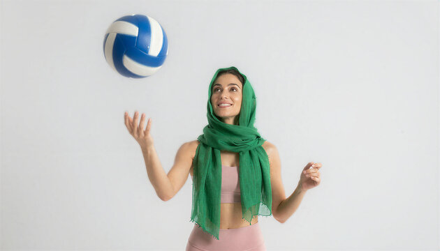 Veiled Volleyball Wellness Balance
