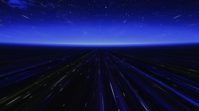 Traveling at warp speed (Loop)