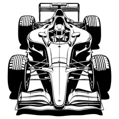 Fototapeta premium Formula 1 Race Car Illustration
