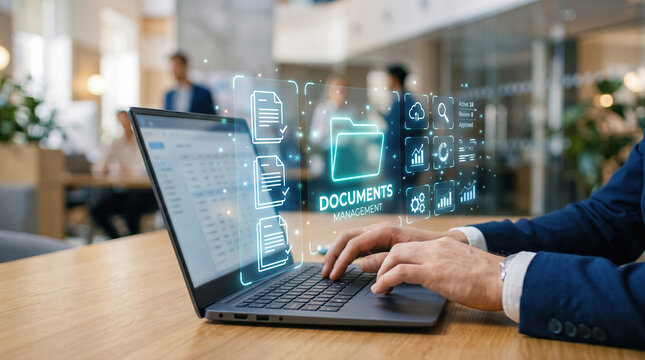Document Management System Hologram Concept