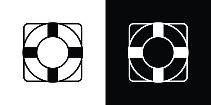 Life buoy icon simple graphics pack