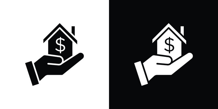 Mortgage icon simple graphics pack