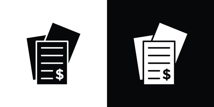 Bills icon minimal elements kit