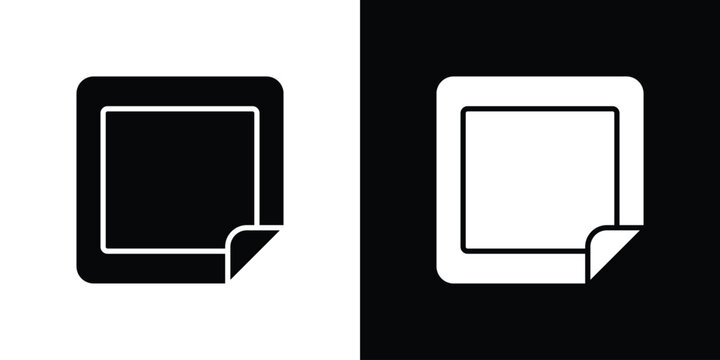 Nicotine patch icon minimal elements kit