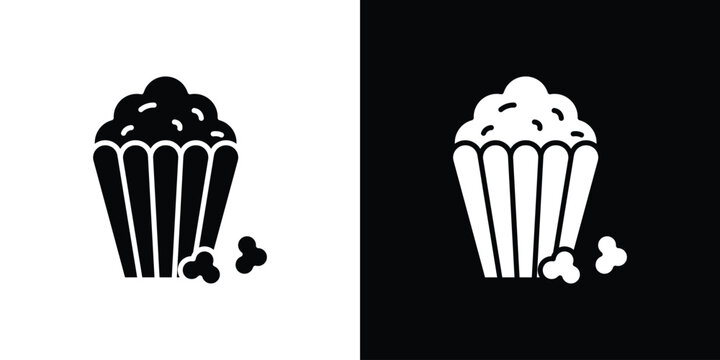 Popcorn icon minimal elements kit