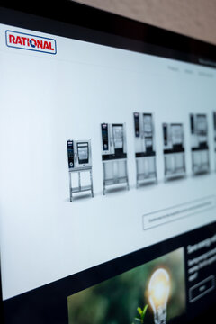 Mexico city, mexico, 06 02 2026, rational ag professional combi ovens on website display