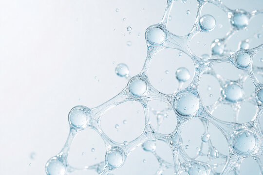 Hyaluronic acid hydration concept with water holding gel network