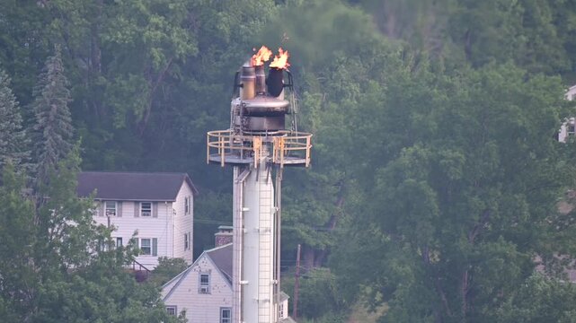 close up fire tower domestic background USA