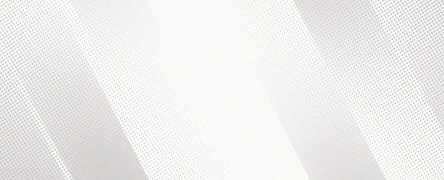 Minimalist White Abstract Background with Curved Lines