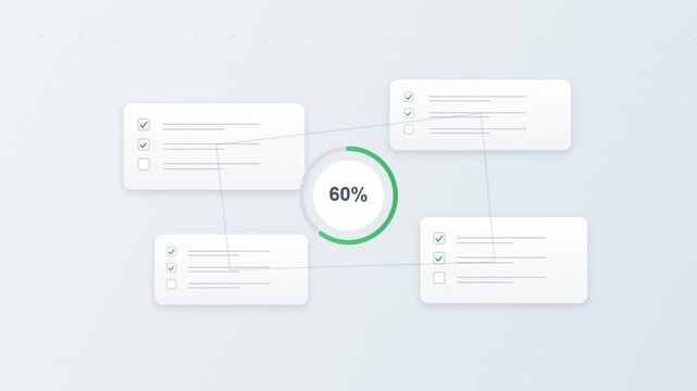 Animated of Premium Abstract Checklist Composition