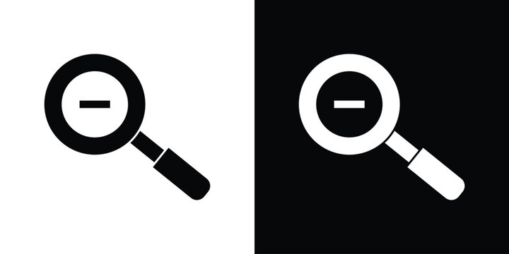 Zoom out icon minimal logo collection