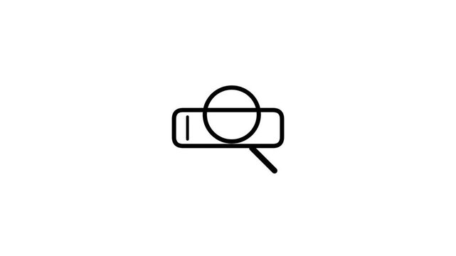 Animated Search Bar representing Web Browsing and Discovery