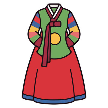 Traditional Korean Hanbok Dress
