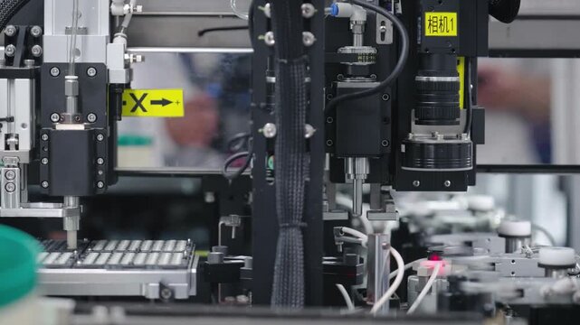 Robotic Electronics Manufacturing Process 4K
