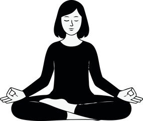 Person Practicing Calm Breathing Technique for Stress Relief